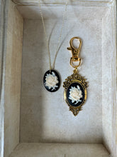 Load image into Gallery viewer, Midnight Rose Cameo ID Tag