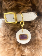 Load image into Gallery viewer, Amethyst Leather Tag