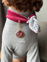 Load image into Gallery viewer, Nodo Neckerchief in Merlot/Grey Houndstooth