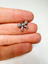 Load image into Gallery viewer, Micropave Bow Charm