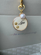Load image into Gallery viewer, Elodie Pearl Charm (charm for ID tag)