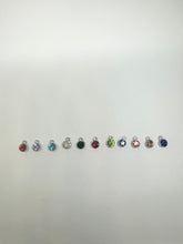 Load image into Gallery viewer, Silver Rhinestone Charms