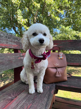Load image into Gallery viewer, Nodo Neckerchief in Merlot/Grey Houndstooth