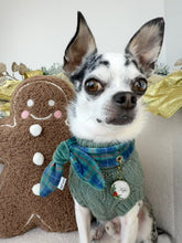 Load image into Gallery viewer, Nodo Neckerchief in Velvet Pine/Navy Tartan