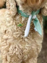 Load image into Gallery viewer, Nodo Neckerchief in Celadon Green/Lavendar Stripe