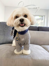 Load image into Gallery viewer, Nodo Neckerchief in Merlot/Grey Houndstooth