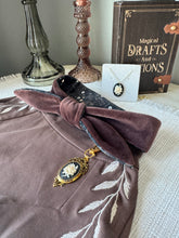 Load image into Gallery viewer, Midnight Rose Cameo ID Tag