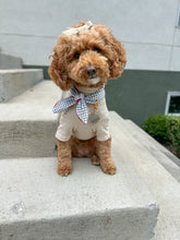 Load image into Gallery viewer, Nodo Neckerchief in Merlot/Grey Houndstooth