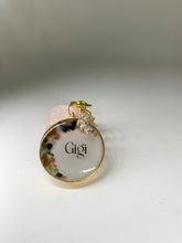 Load image into Gallery viewer, CZ Thick Leaf Charm