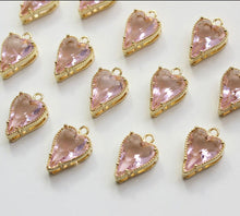 Load image into Gallery viewer, CZ Heart Charm (3 colors)