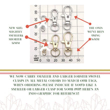 Load image into Gallery viewer, Swivel Lobster Claw Clasp