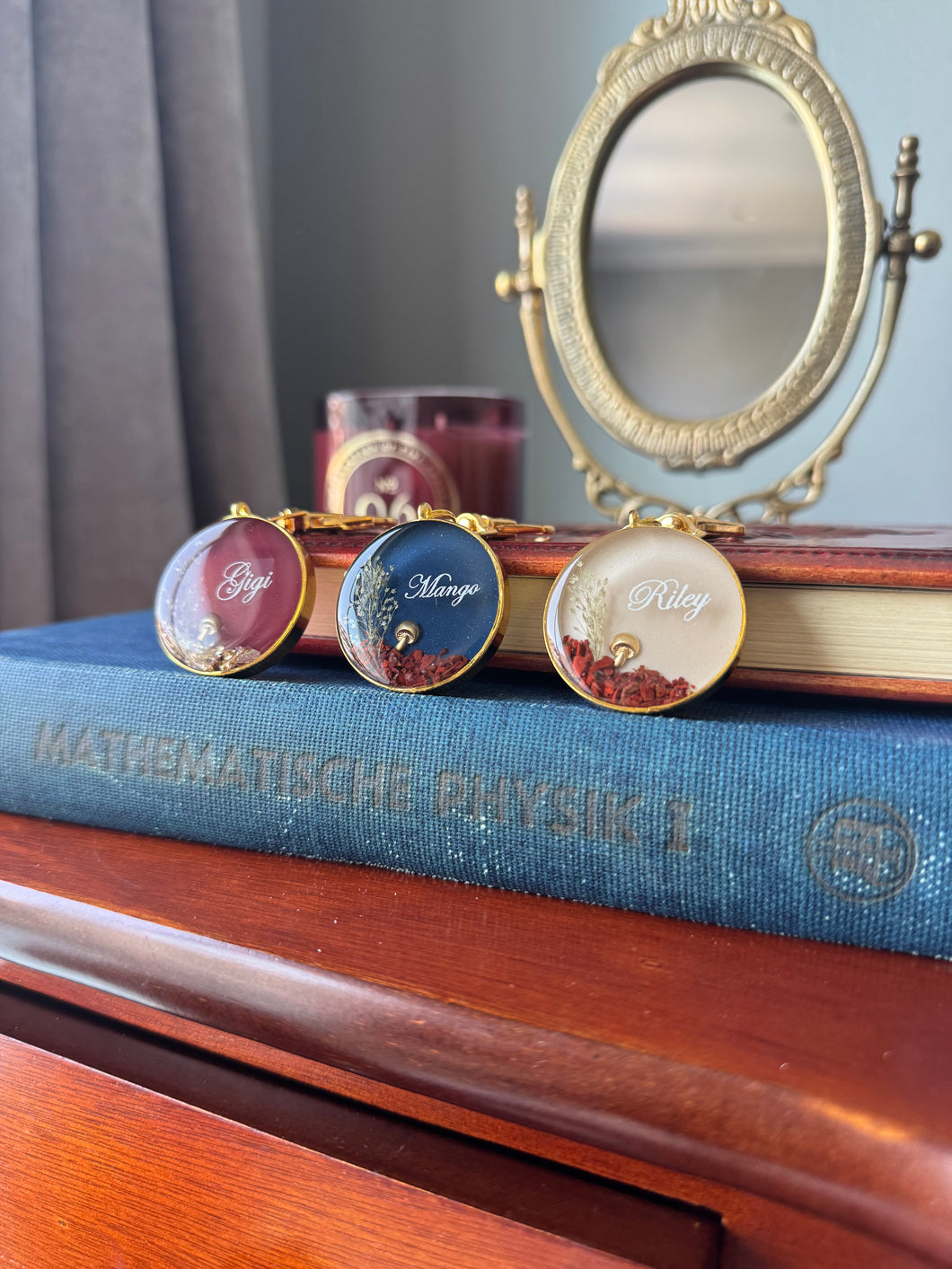Fall Floral & Mushroom Tag