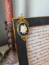 Load image into Gallery viewer, Midnight Rose Cameo ID Tag

