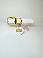 Load image into Gallery viewer, Rose Quartz Leather Tag
