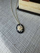 Load image into Gallery viewer, Midnight Rose Cameo Necklace
