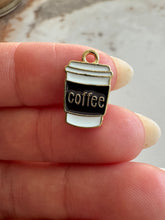 Load image into Gallery viewer, Enamel Coffee Charm
