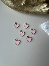 Load image into Gallery viewer, Pink Enamel Heart Charm

