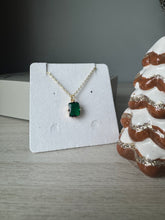 Load image into Gallery viewer, Emerald Cushion Necklace
