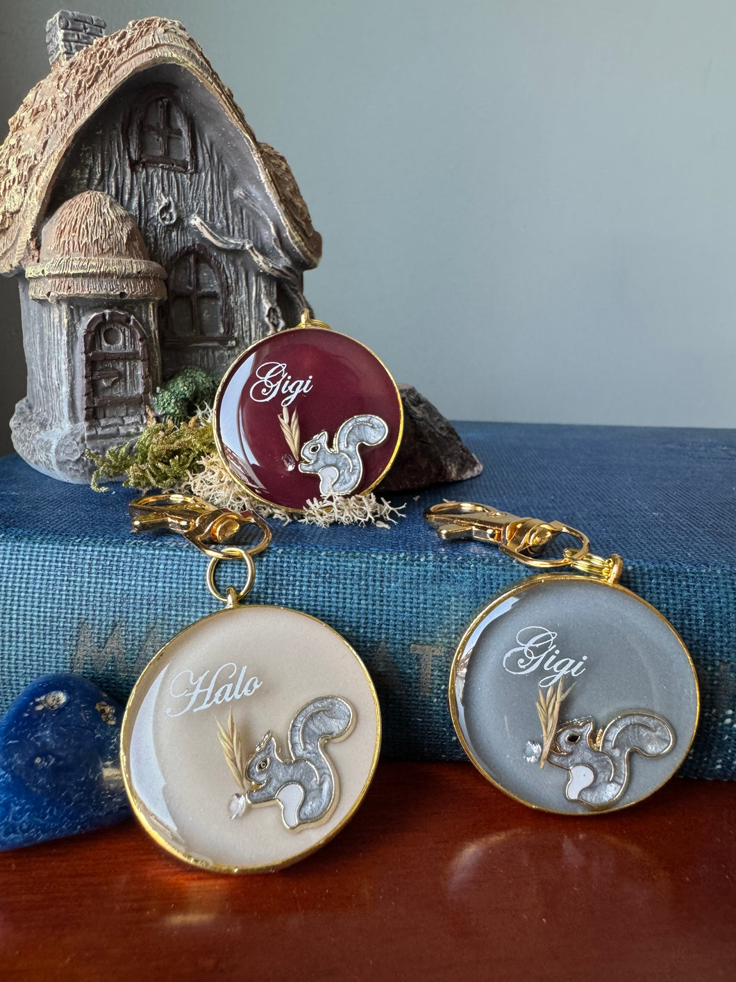Gleam & Gather Squirrel ID tag