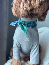 Load image into Gallery viewer, Nodo Neckerchief in Velvet Pine/Navy Tartan
