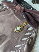 Load image into Gallery viewer, Midnight Rose Cameo ID Tag
