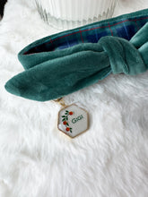 Load image into Gallery viewer, Nodo Neckerchief in Velvet Pine/Navy Tartan
