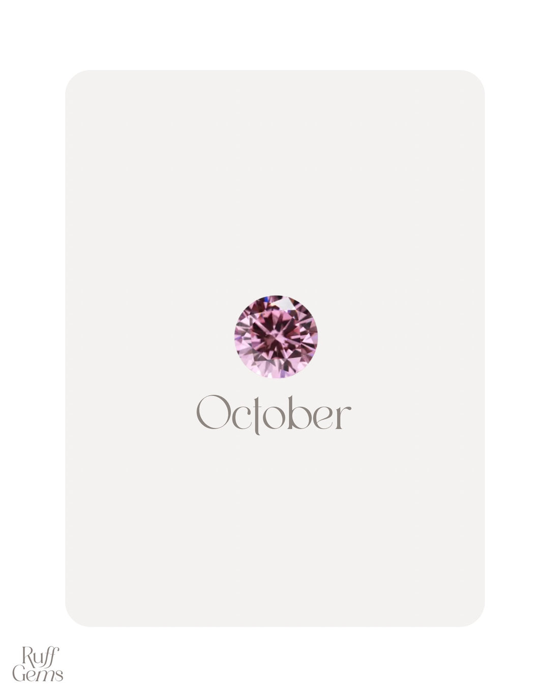 October (Pink Tourmaline)
