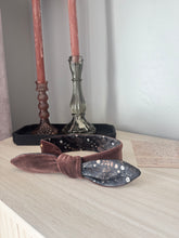 Load image into Gallery viewer, Velvet Sable &amp; Brocade Print Nodo Pet Neckerchief

