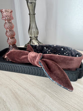Load image into Gallery viewer, Velvet Sable &amp; Brocade Print Nodo Pet Neckerchief
