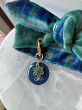 Load image into Gallery viewer, Nodo Neckerchief in Velvet Pine/Navy Tartan
