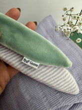 Load image into Gallery viewer, Nodo Neckerchief in Celadon Green/Lavendar Stripe
