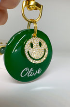 Load image into Gallery viewer, Happy Place- Micropave Smile Tag
