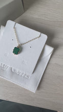 Load and play video in Gallery viewer, Emerald Cushion Necklace
