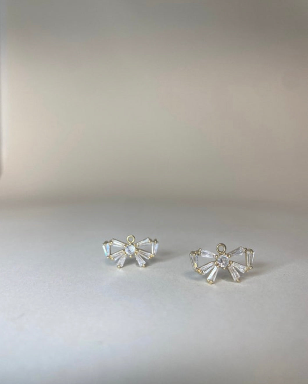 CZ Bow Charm